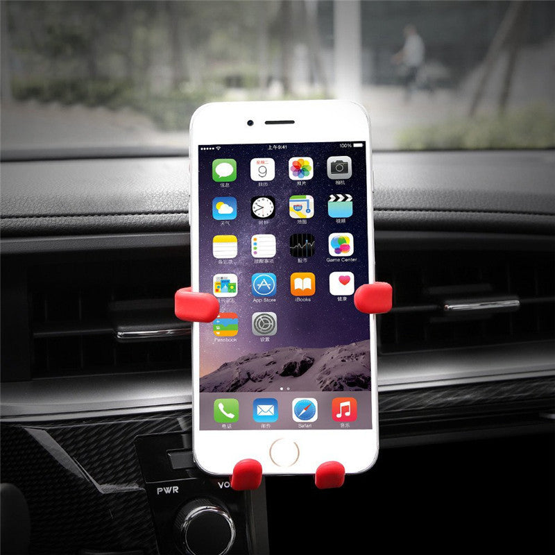 Carton Bear Silicone Flexible Car Air Vent Holder Phone Mount for iPhone X Samsung S8 Xiaomi 6 GPS