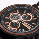 BOBO BIRD S28 Unique Design Men Wrist Watch Calendar Wooden Quartz Creative Watch