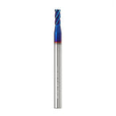Drillpro 1/2/3/4mm Ball Nose 4 Flutes Milling Cutter R0.2-R1.0 Nano Blue Coating Carbide End Mill