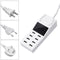 Upgrade Version Multiple USB Charger Intelligent 8-Port Desktop Charger Wireless Charger Charging Station Multi Port Travel Fast Wall Charger Hub Display Real-time Current