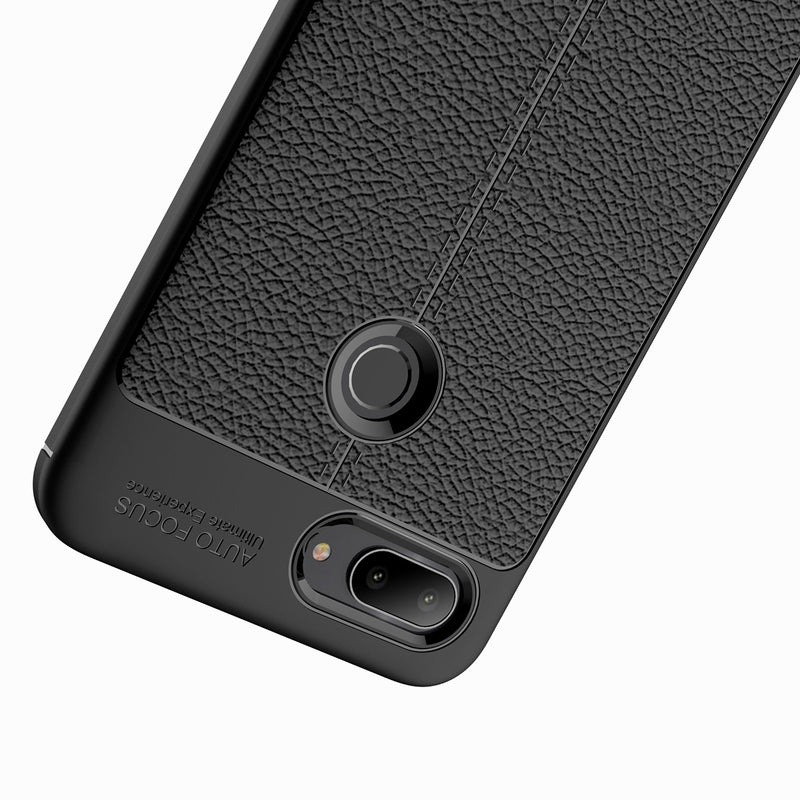 Bakeey Litchi Pattern Shockproof Soft TPU Cover Protective Case for Xiaomi Mi 8 Lite 6.26 inch