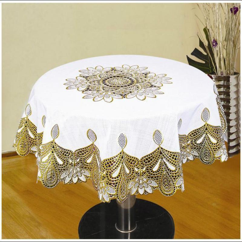 Tablecloth Bronzing Waterproof Circular Mats Pvc Plastic