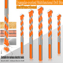 5Pcs 6/6/8/810mm Triangular-overlord Handle Multifunctional Drill Bits Twist Drill Set