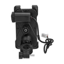 3.5-6.0inch Motorcycle Waterproof Handlebar Phone Holder Bracket GPS USB Charger