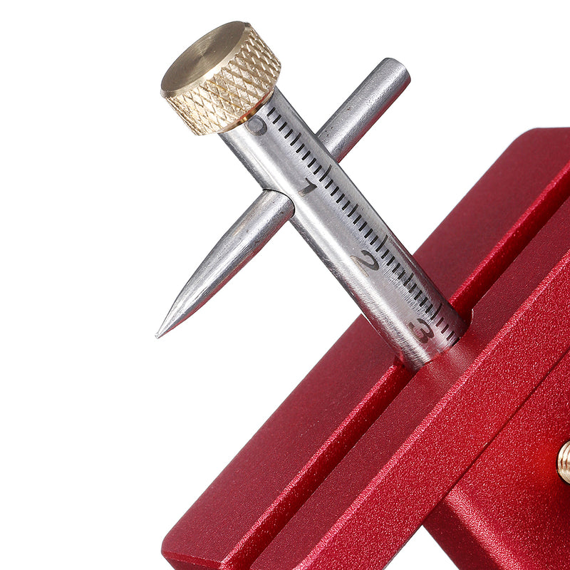 Aluminum Alloy Woodworking Linear Scriber Tool DIY Scribe Tool Pin Line Drawing Marking Tool