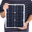 40W 18V Waterproof Mono Solar Panel Dual 12V/5V DC USB Monocrystaline Flexible Solar Charger For Car RV Boat Battery Charger