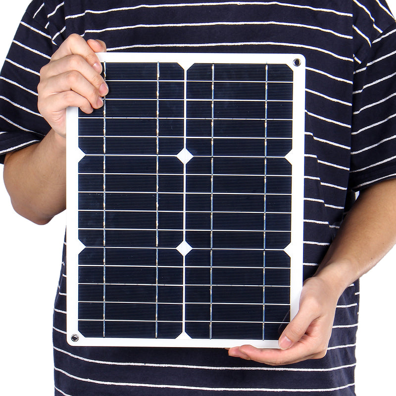 40W 18V Waterproof Mono Solar Panel Dual 12V/5V DC USB Monocrystaline Flexible Solar Charger For Car RV Boat Battery Charger
