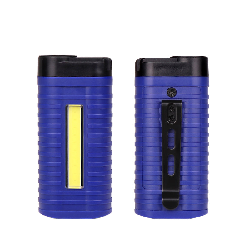 XANES 1W COB LED Flashlight 2 Modes USB Charging 18650 Battery Work Lamp Camping Hunting Portable Torch Light