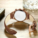 CRRJU 2272 Fashion Leather Strap Japan Movement Calendar Waterproof Men Quartz Watch