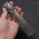 6Pcs/Set Beard Grooming & Trimming Kit Razor Comb Scissors Mustache Styling Tool