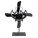 4 Blade Stove Fan Wood Stove Fan Fireplace Fan Heat Powered Eco-Friendly for Wood Log Burner Fireplace