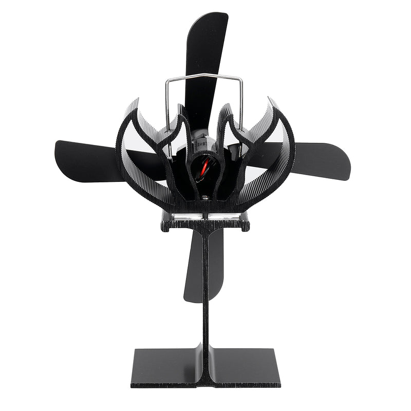4 Blade Stove Fan Wood Stove Fan Fireplace Fan Heat Powered Eco-Friendly for Wood Log Burner Fireplace