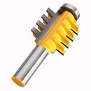 Drillpro RB27 1/2 Inch Shank Reversible Finger Joint Glue Joint Router Bit for Woodworking