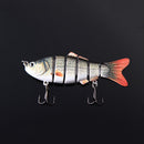 ZANLURE 10CM 19G Sinking Fishing Bait Lure 6 Sections Fish Hard Swimbait