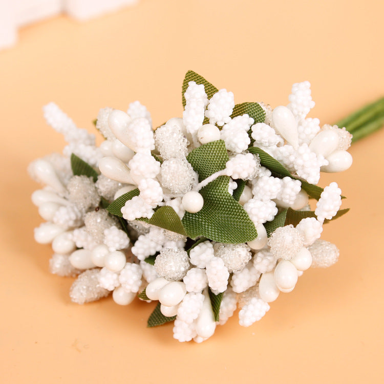 12pcs Artificial Simulation Berry Flower Headwear Garlan Gift Party Decoration
