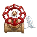 Vintage Steampunk 1/2 Inch Red Handle Stop Valve Light Switch With Wire For Water Pipe Lamp