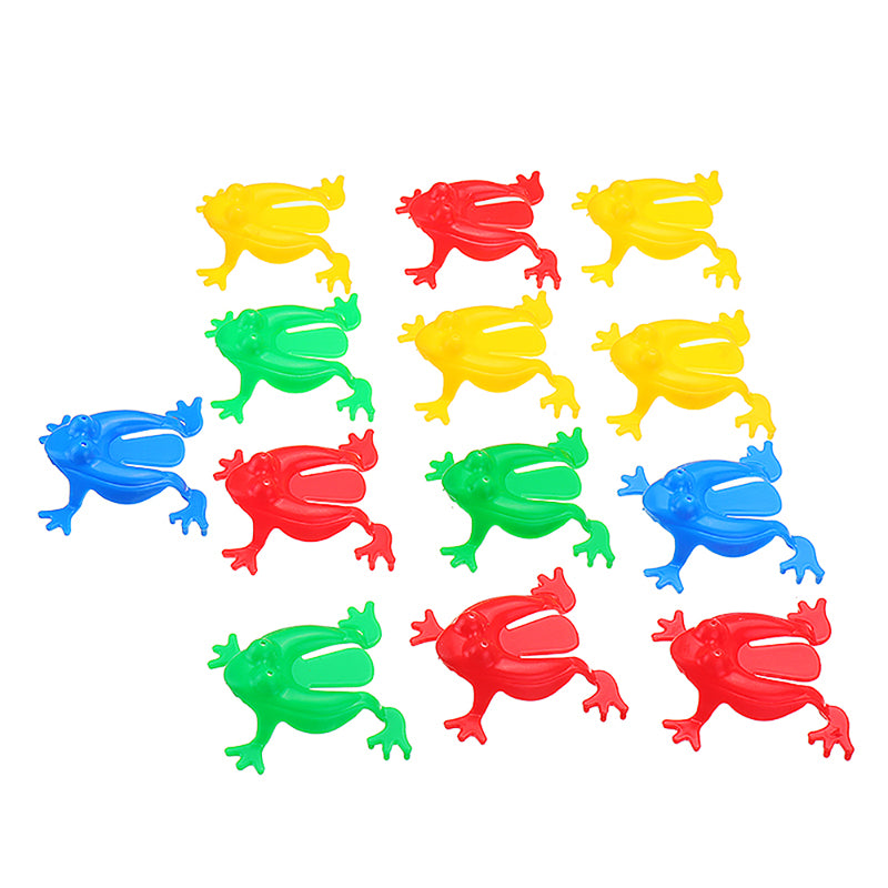 13PCS Kids Toys Jumping Game Bouncing Frog Hopper Party Favor Birthday Education