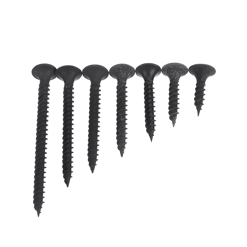 Suleve M3.5CP1 220Pcs/Set M3.5 Carbon Steel Flat Countersunk Head Cross Woodworking Screws Self Tapping Wood Screw Kit