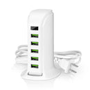 Bakeey 5 Ports Multi EU Plug USB Charger HUB LED Display USB Charging Station Dock