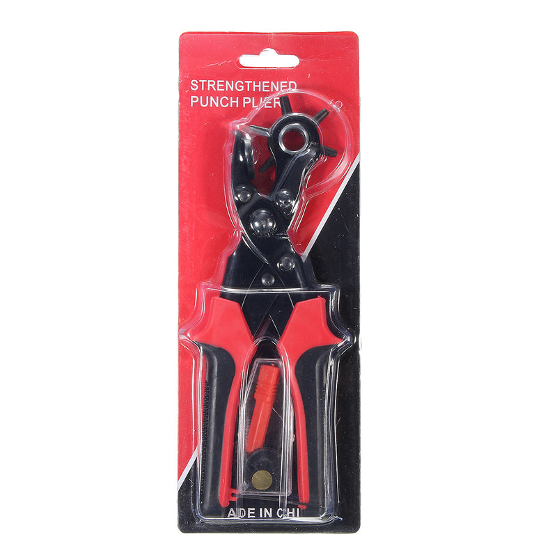 6 Sized Heavy Duty Leather Hole Punch Hand Pliers Belt Holes Punches Maker Tool
