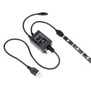 2x0.5M DC5V SMD5050 USB RGB Music Control LED Strip Light for TV Background KTV Hotel Bar