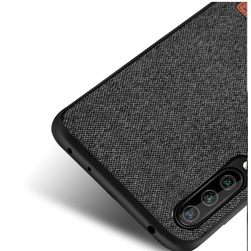 Bakeey Luxury Fabric Splice Soft Silicone Edge Shockproof Protective Case For Xiaomi Mi A3 / Xiaomi Mi CC9e