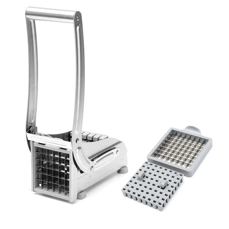Stainless Steel French Fry Potato Cutter Maker Slicer Chopper Dicer with 2 Blades Vegetable Cutter