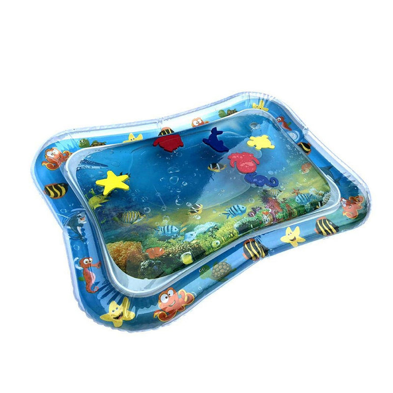 66x50cm Inflatable Baby Water Play Mat Infants Swimming Air Mattress Toddlers Fun Tummy Time Activity Tools