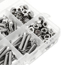 Suleve M4SP2 M4 Stainless Steel Phillips Flat Head Screws Bolts Nuts Assortment Kit 250Pcs