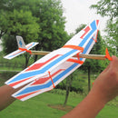 DIY Hand Throw Flying Glider Plane Toy Elastic Rubber Band Powered Airplane Assembly Model Toys