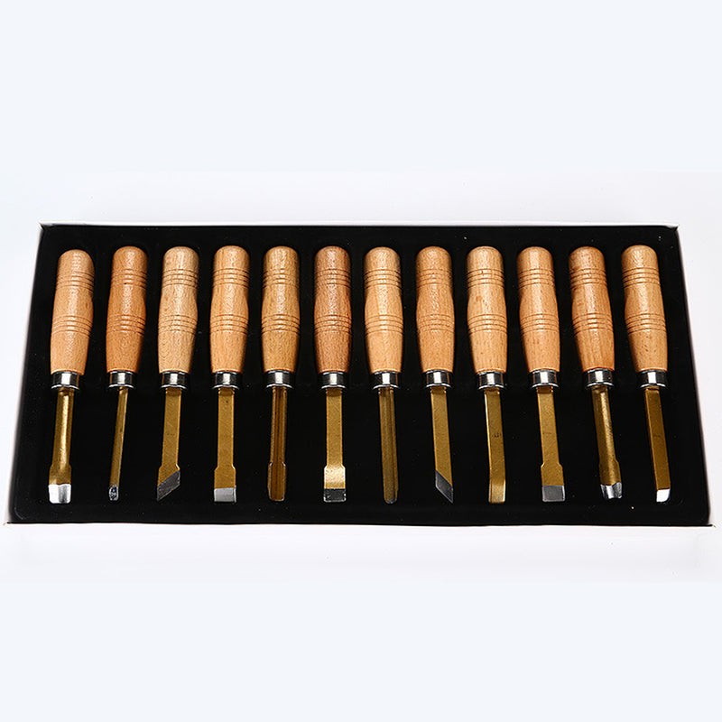 12pcs Carving Cutter SK5S Alloy Steel Wood Carving Hand Tools Set