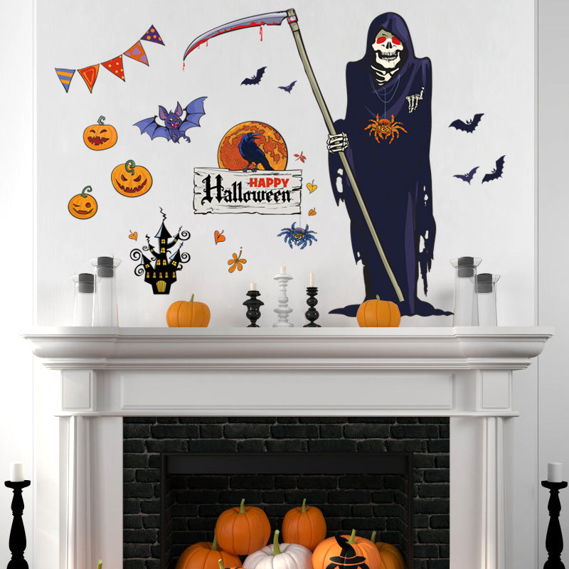 Miico SK9318 Halloween Cartoon Wall Sticker Creative Haloween Party Sticker Room Decoration