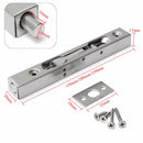 Slide Lock 304 Stainless Steel Flush Latch Bolt for Home Gate Door Security Guard