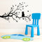 New Cute Cat On Long Tree Branch Removable PVC Wall Sticker Animals Cats Art Decal Home Decorations