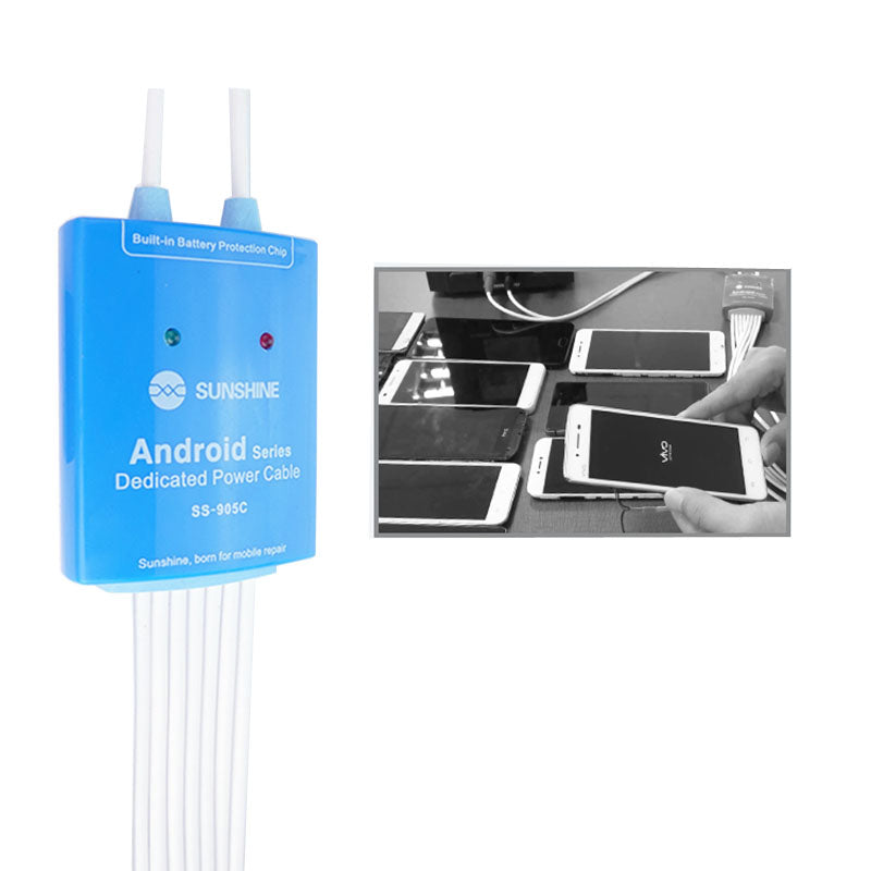 SS-905C Phone Power ON/OFF Service DC Power Supply Current Testing Cable Line for Samsung Huawei Xiaomi OPPO VIVO Meizu Boot