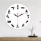 Emoyo ECY027 Creative Haircut Pattern Wall Clock 3D Wall Clock For Home Office Decorations A