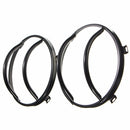 2pcs Headlight Iron Cover Turn Signal Light GrillE-mounted For Jeep Wrangler JK 2007-2015