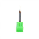 Drillpro 0.5/0.6mm 2 Flutes 50mm Long Neck End Mill HRC60 CNC Deep Groove Cutter Milling Cutter Router Bit