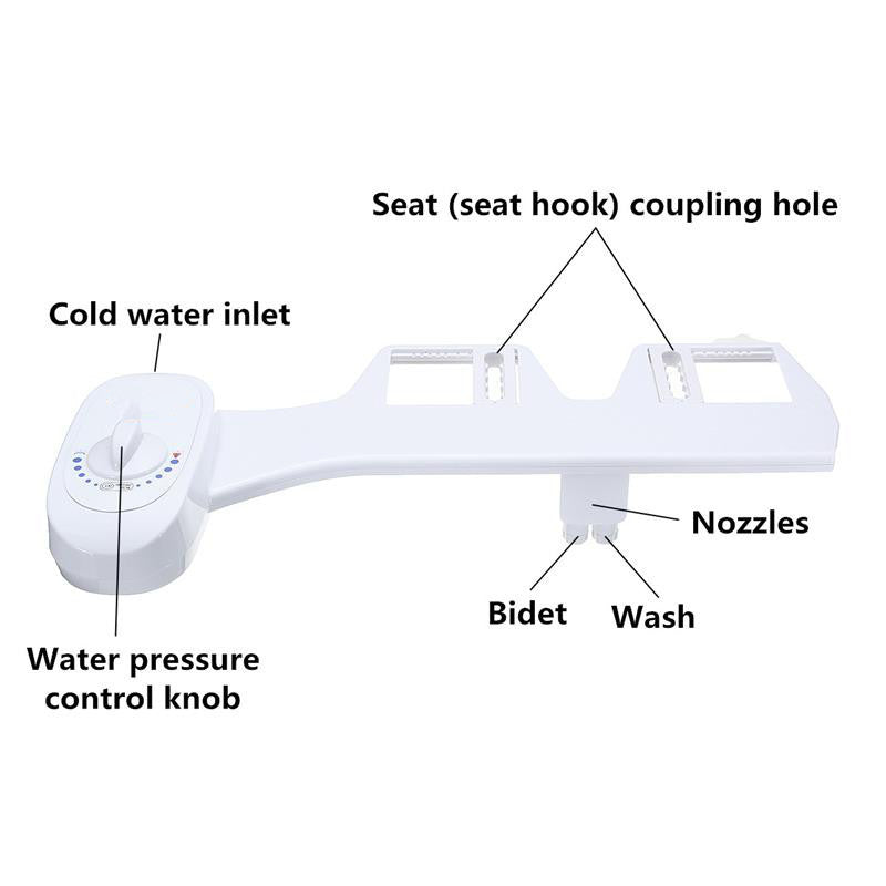 Simple Smart Wash Ass flusher Spray Mechanical Bidet Toilet Seat Attachment