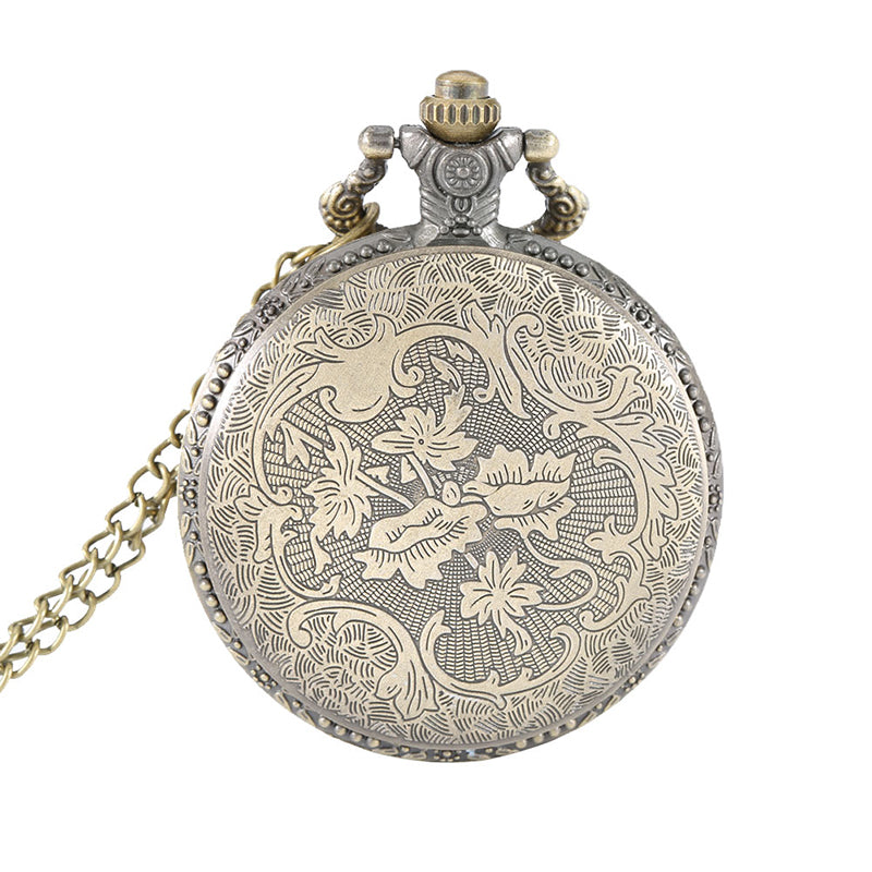 DEFFRUN PARIS Famous European Architecture Pattern Quartz Pocket Watch