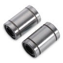 Anet LM8UU Linear Ball Bearings 8mm Bore Dia 15mm OD 24mm Length Rubber Linear Ball Bearing Bushing for 3D Printer