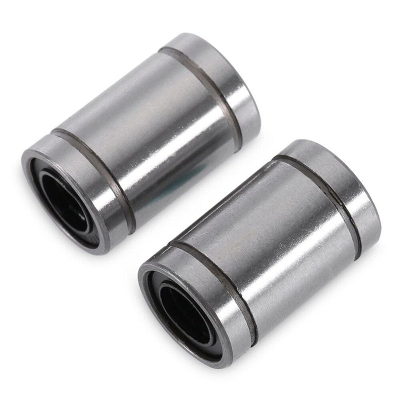 Anet LM8UU Linear Ball Bearings 8mm Bore Dia 15mm OD 24mm Length Rubber Linear Ball Bearing Bushing for 3D Printer