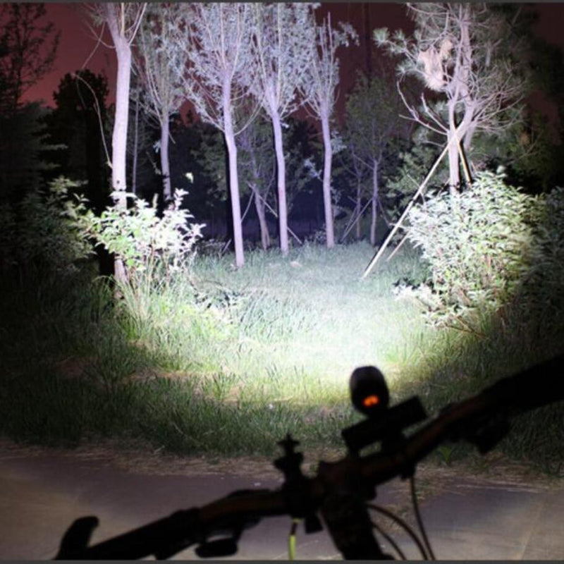 XANES ZL01 800LM T6 Bike Light 3 Modes Waterproof and STL03 100LM IPX8 Bicycle Taillight