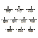 10Pcs Black Mini Size SPDT Slide Switches On-Off 100V 2A DIY Material