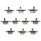 10Pcs Black Mini Size SPDT Slide Switches On-Off 100V 2A DIY Material