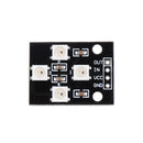 3pcs WS2812B-4 5V 5050 RGB LED Lamp Panel Board 4-Bit Full-color Driver Module Development Board