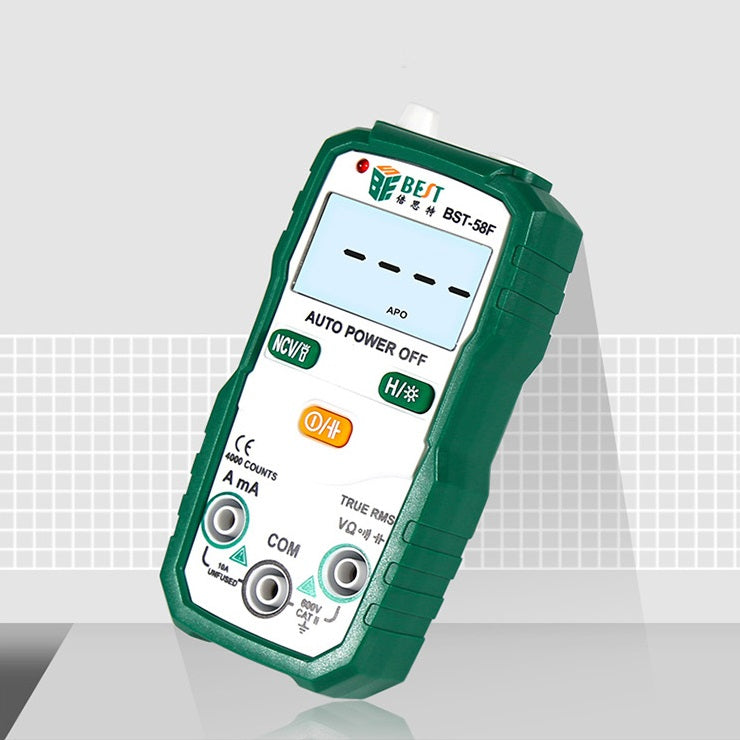 BESTBST-58F Automatic Range Digital Multimeter High Precision  Electrician Intelligent Anti-burning for Home Repair