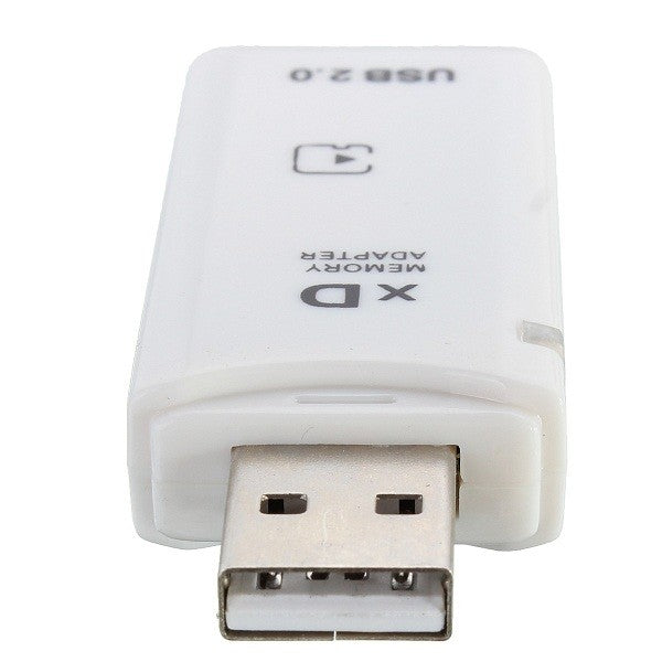 USB 2.0 High Speed xD Memory Card Reader Adapter White for Olympus Fuji xD Pictu