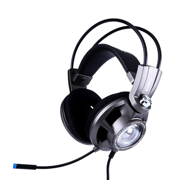 SOMiC G955 40mm Speaker Unit Virtual 7.1 Surround USB Gaming Luminous Headphone Headset With Microphone for Computer Profession Gamer