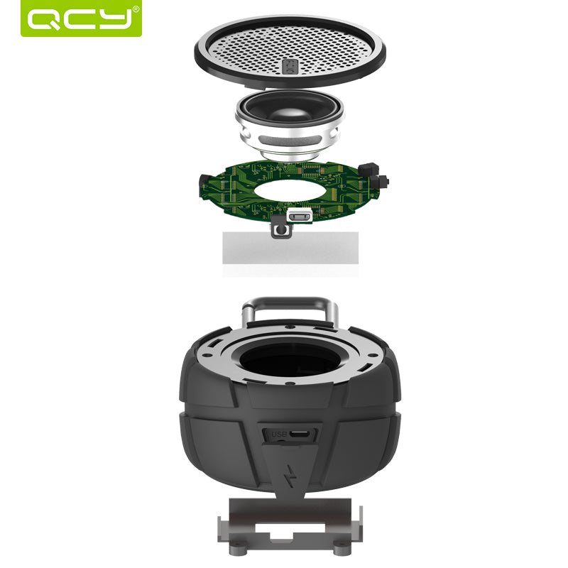 QCY BOX2 Wireless bluetooth Speaker Dual Deep Bass IPX7 Waterproof Outdoor Speaker from Xiaomi Eco-System